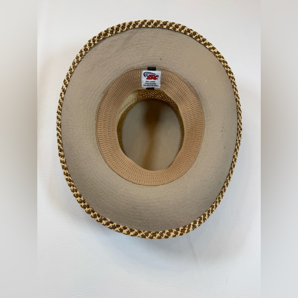 Vintage Nascar 100% paper straw hat, one size, ISC - Picture 6 of 12